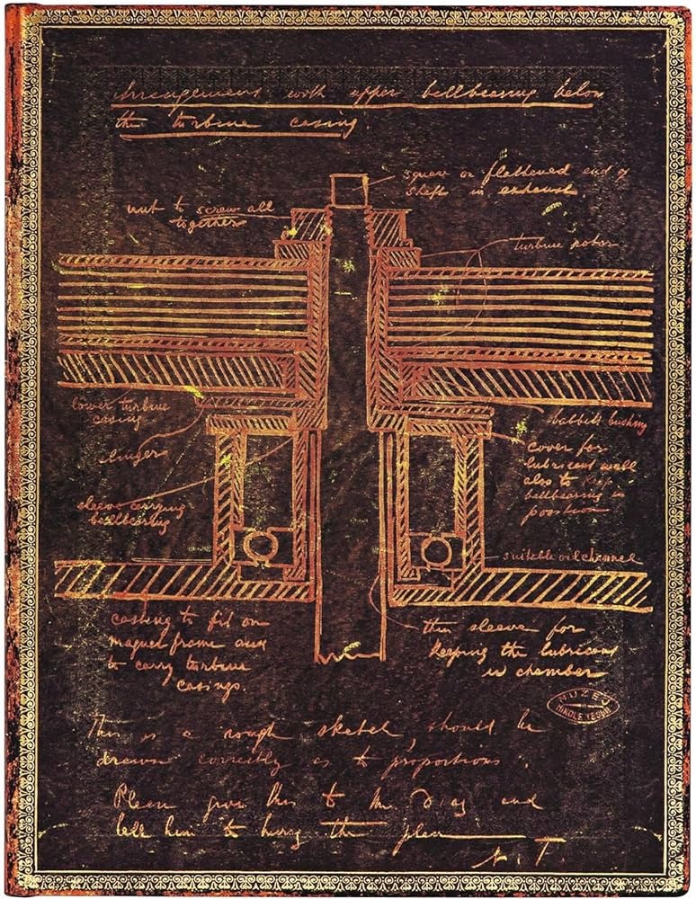 Tesla, sketch de una turbina ultra-liso