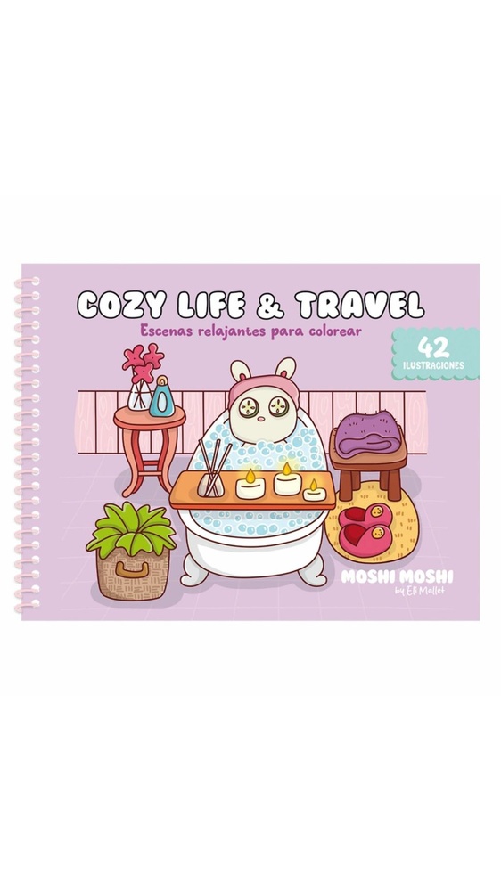 Cozy Life & Travel. Escenas relajantes para colorear