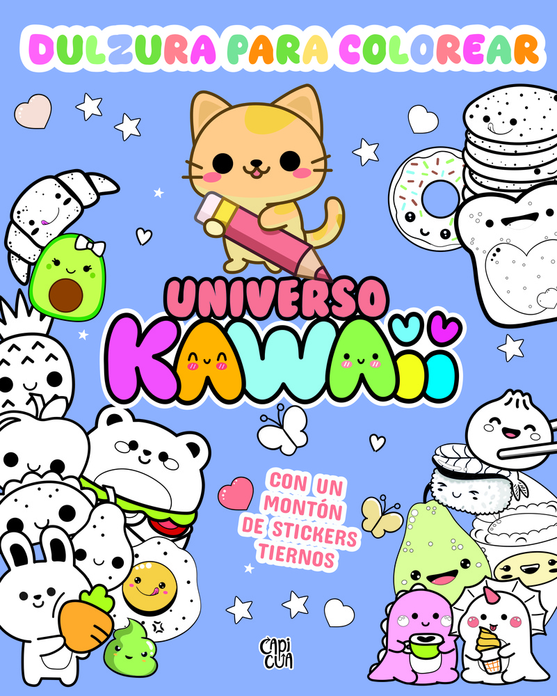 Dulzura para colorear - universo kawaii