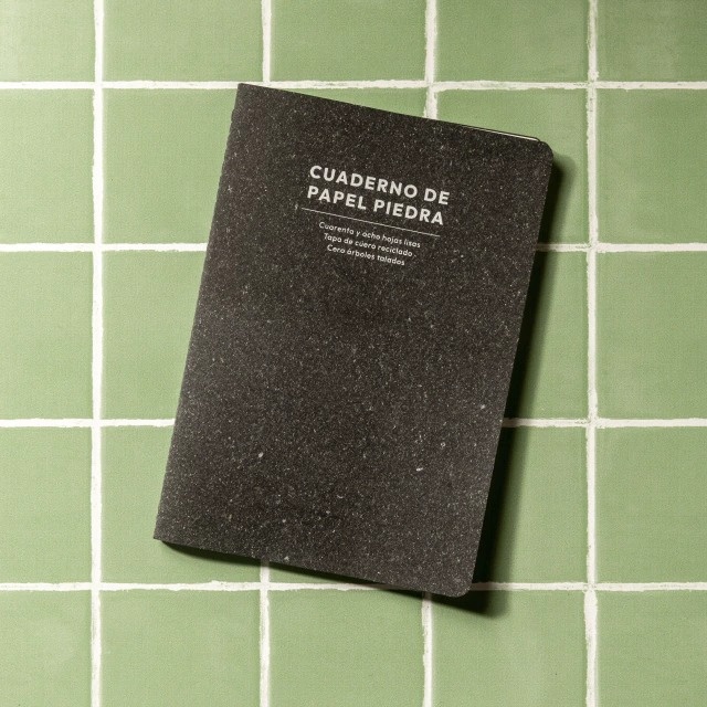 Cuaderno papel piedra blanco