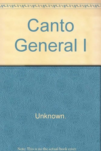 Canto General I