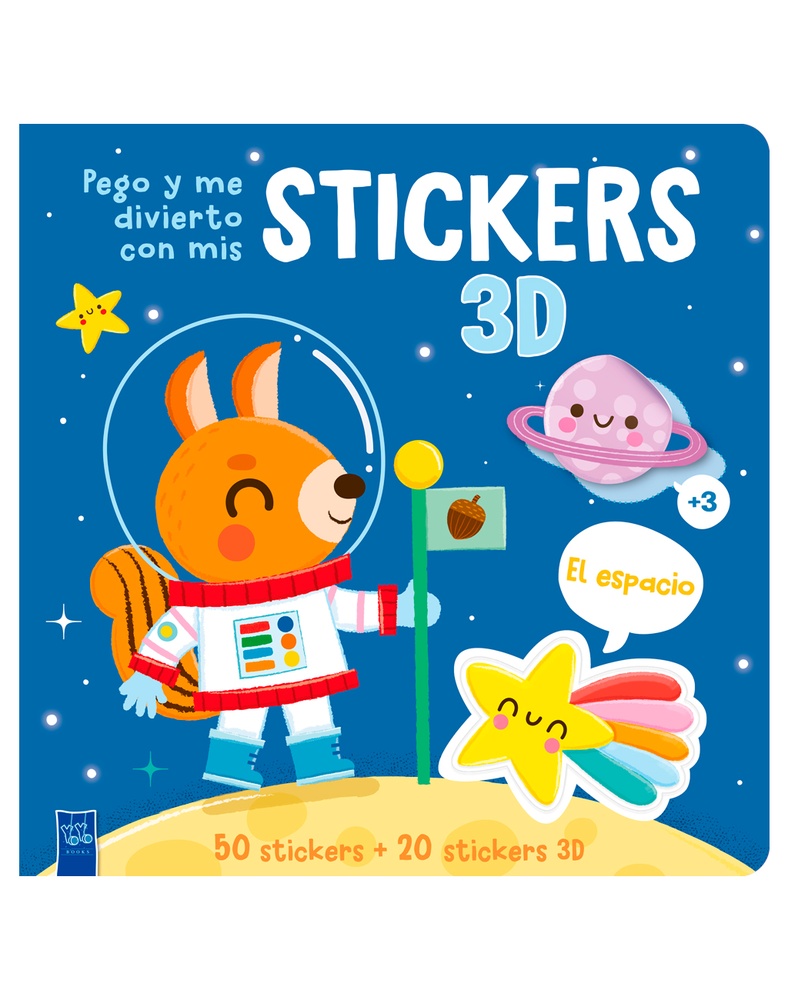 Pego y me divierto con mis stickers 3D: El espacio