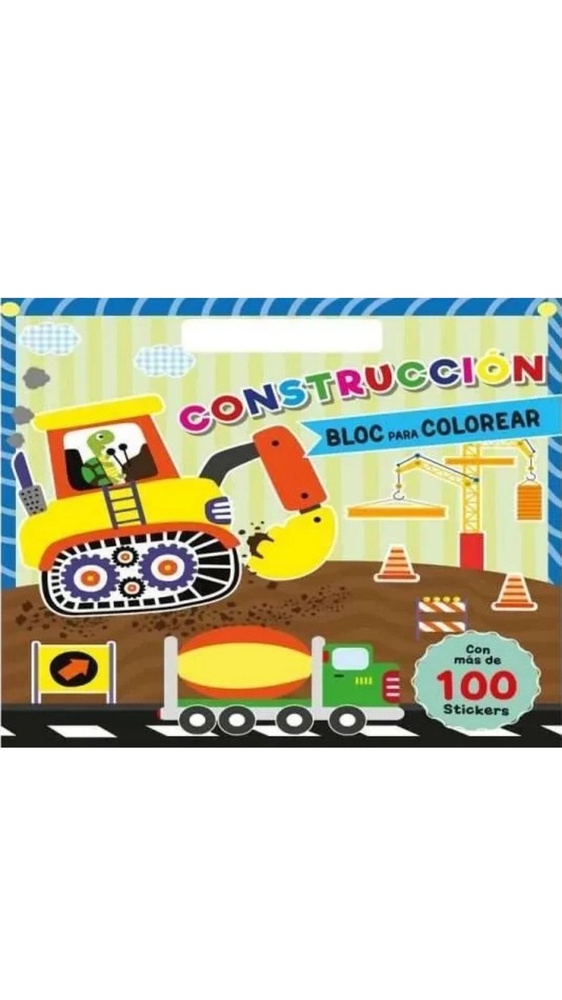 Construcción Bloc para Colorear