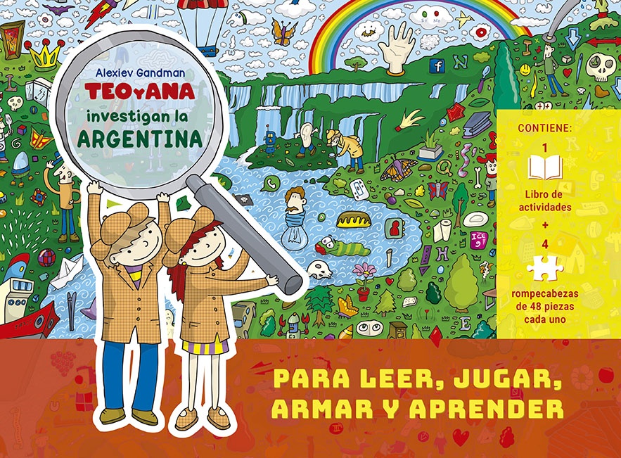 Teo Y Ana Investigan La Argentina + 4 Rompecabezas