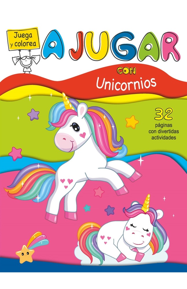 Juega y colorea - unicornios