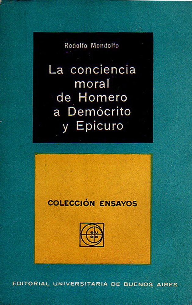 Conciencia moral de homero a democrito y epi