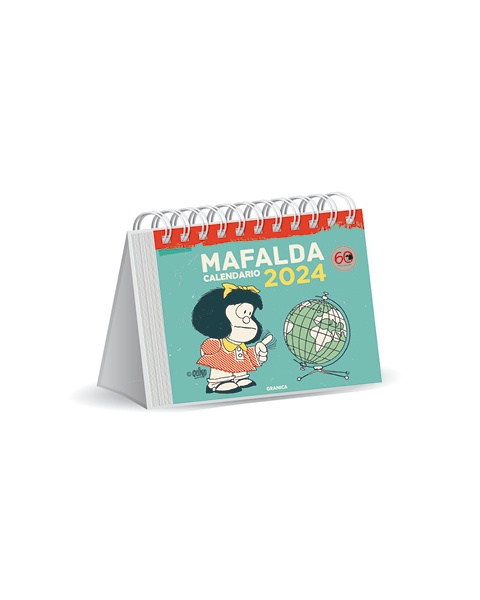 Mafalda calendario escritorio 2024, turquesa