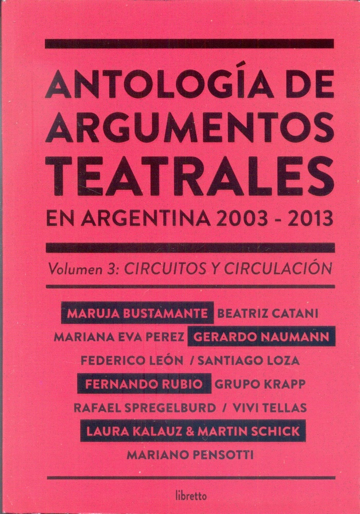 Antologia de argumentos teatrales