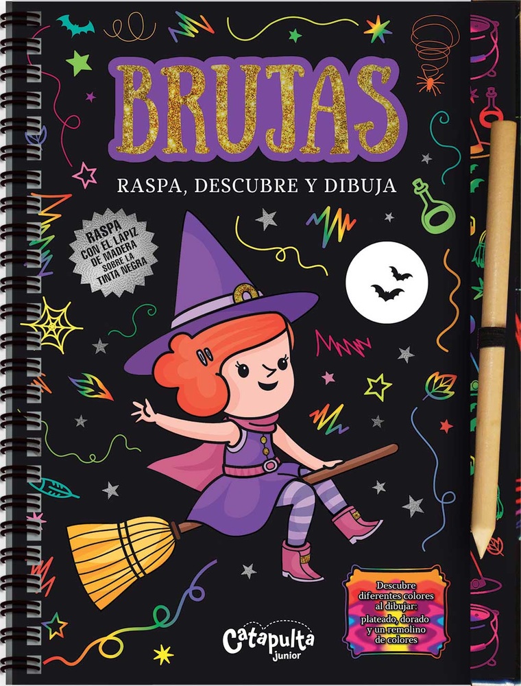Raspa, descubre y dibuja: Brujas
