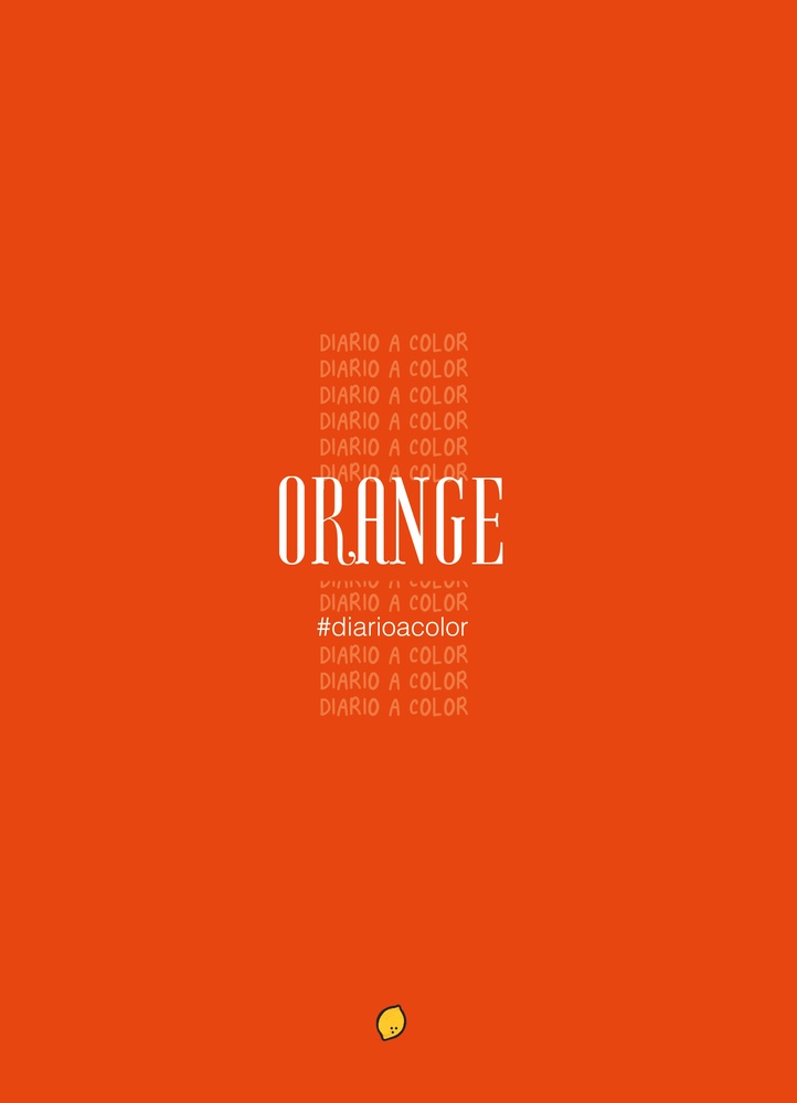 Diario a color. Orange