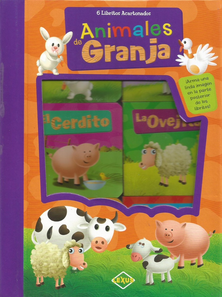 Animales de la granja de esopo 6 libritos acartonados