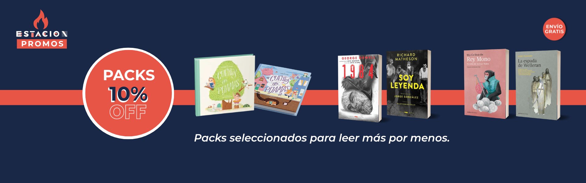 Packs 10% off