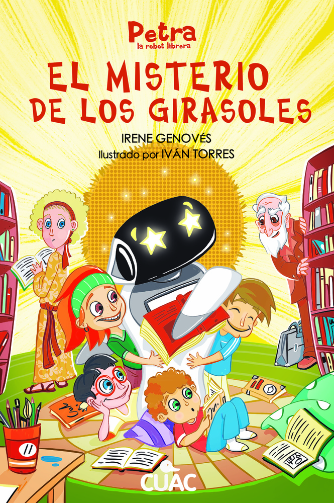 Robot librera el misterio de los girasole petra