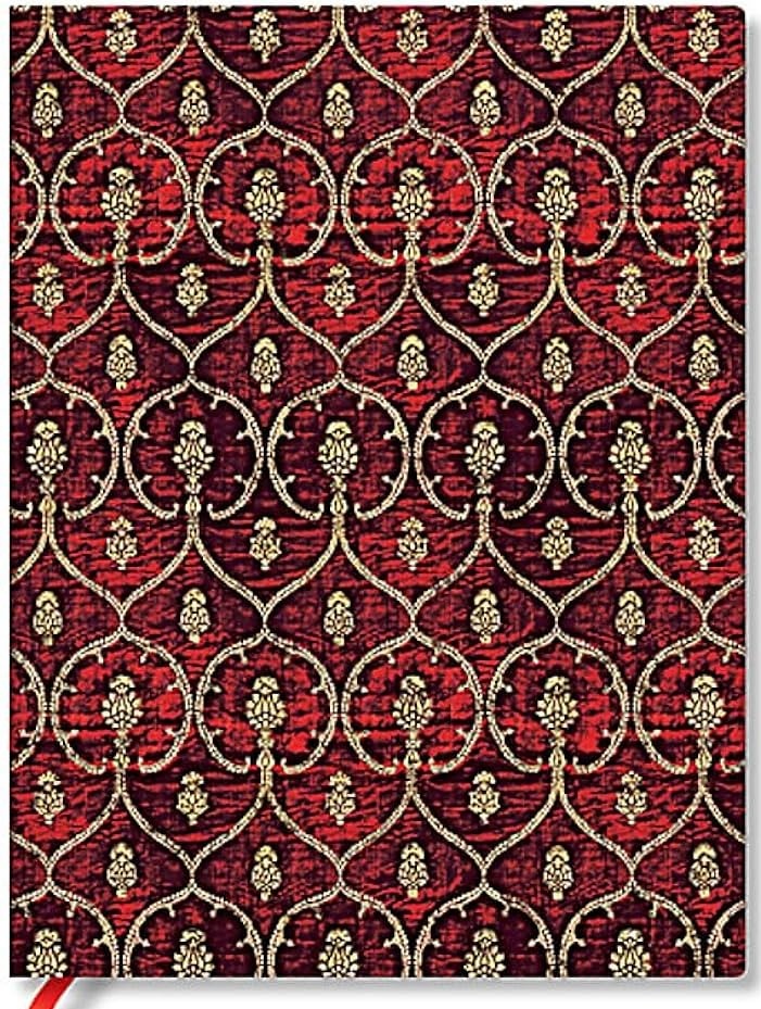 Terciopelo rojo ultra-rayado