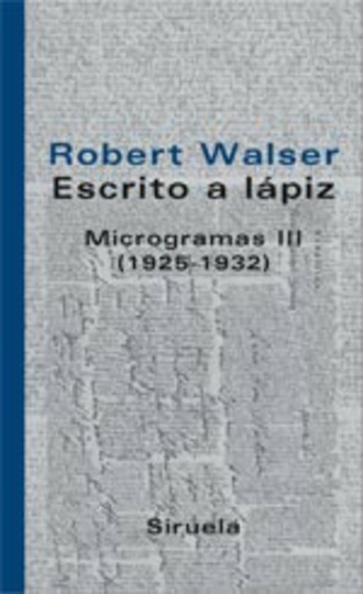 Escrito a lapiz. Microgramas III