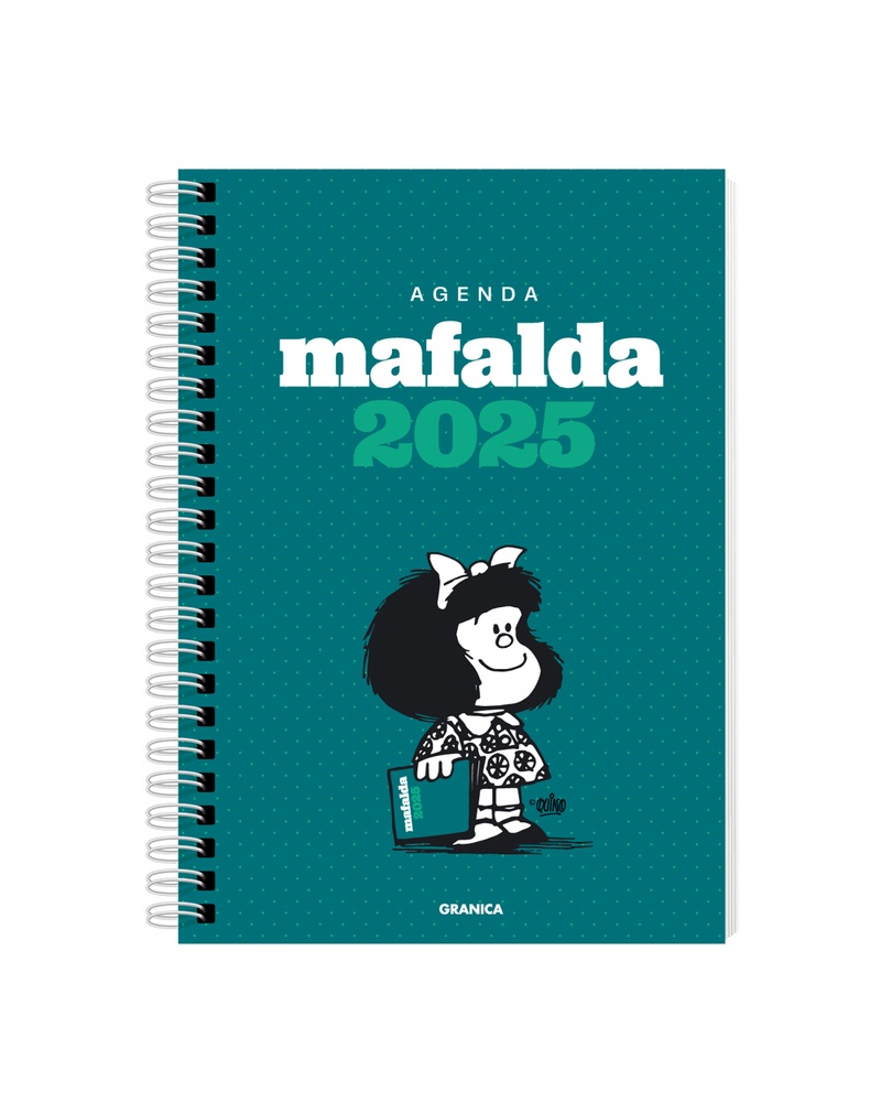 Mafalda 2025 anillada columna verde