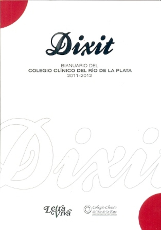 Dixit bianuario del colegio clinico del rio de la plata 2011-2012