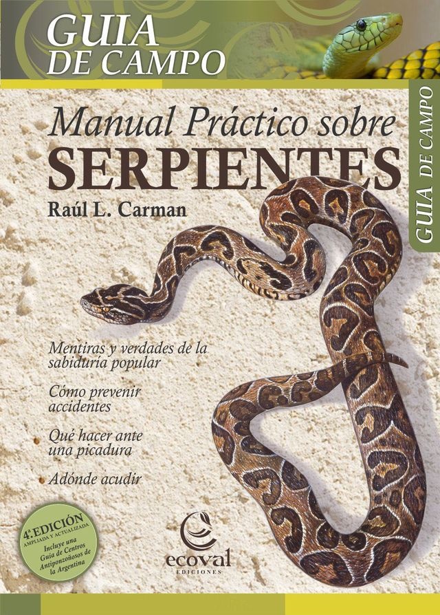 Manual sobre serpientes
