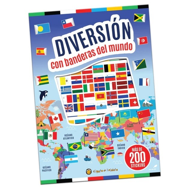 Diversión con banderas del mundo