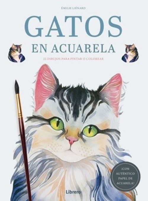 Gatos en acuarela