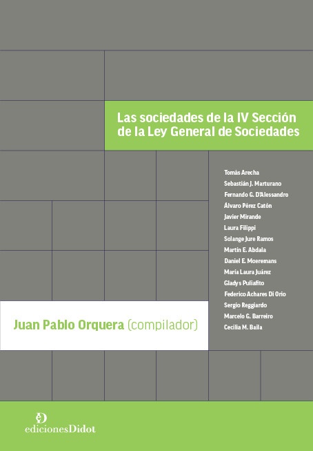 Las Sociedades de la IV Seccion de la Ley General de Sociedades