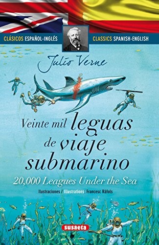Veinte mil leguas de viaje submarino clasicos español / ingles