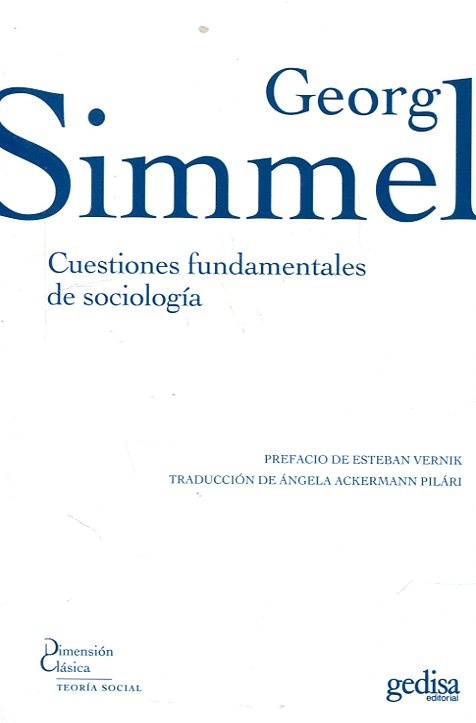 Cuestiones fundamentales de sociologia