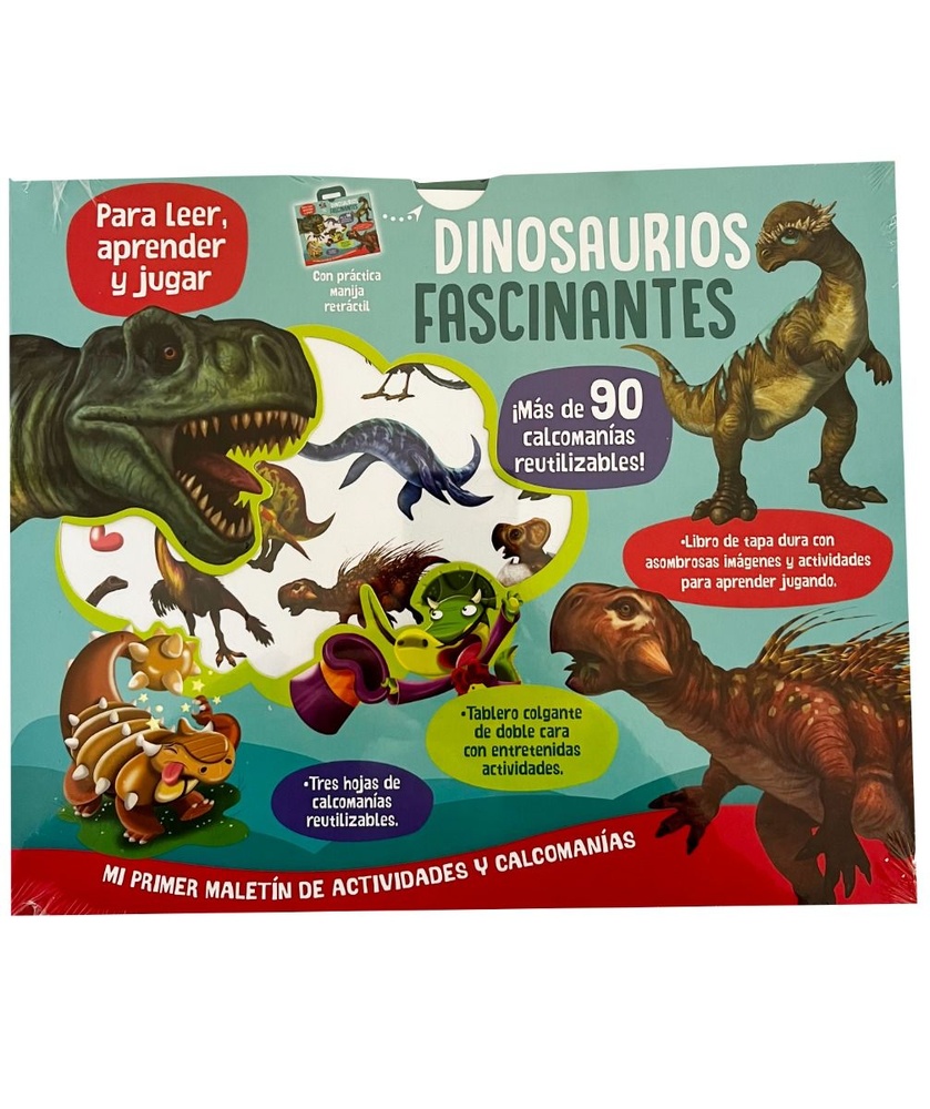 Mi primer maletín de cuentos, actividades y calcomanías dinosaurios fascinantes