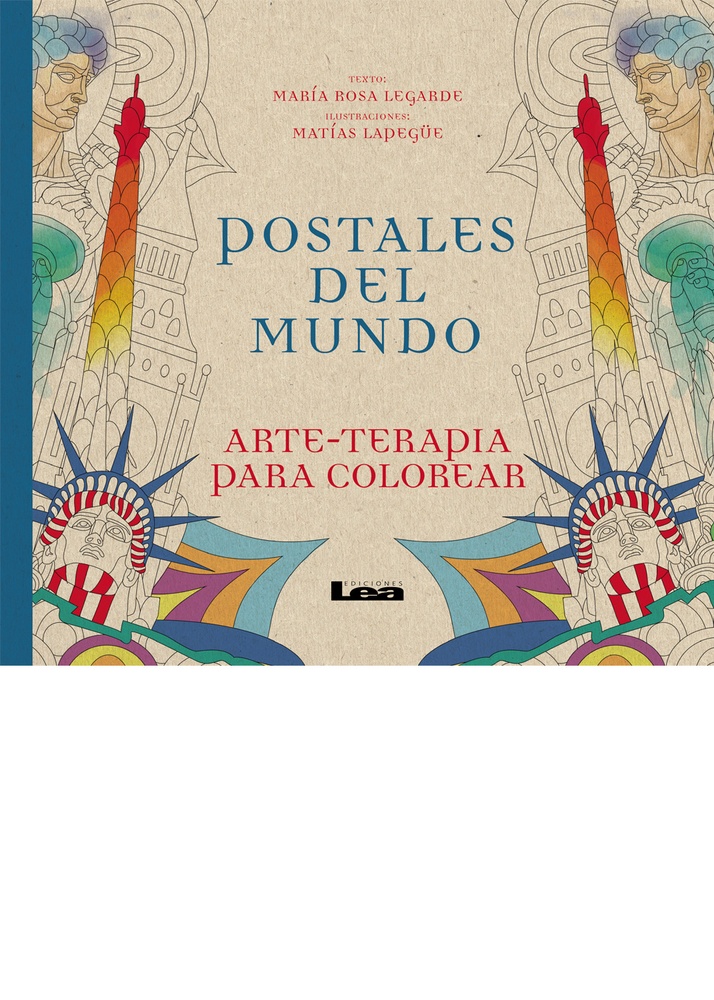Postales del mundo : arte-terapia para colorear