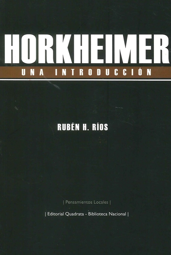 Horkheimer. Una introduccion
