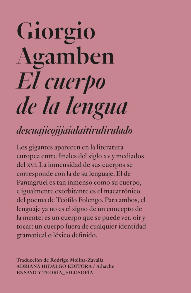 El cuerpo de la lengua