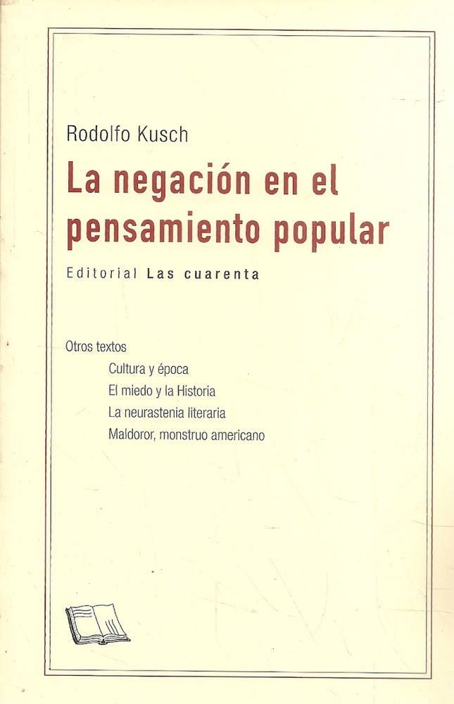 La Negacion en el pensamiento popular