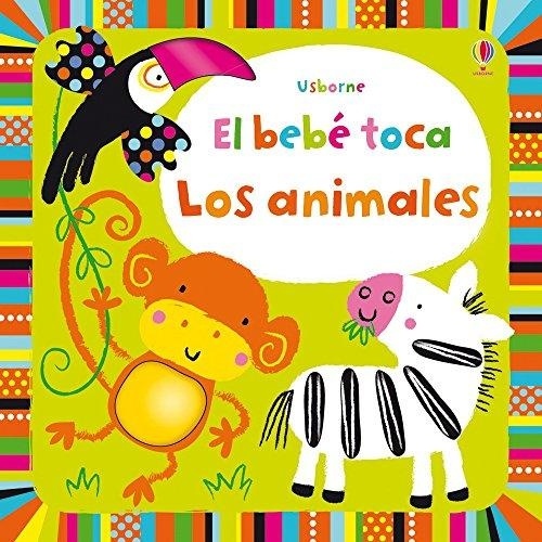 el Bebé toca los animales
