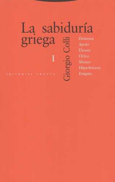 La sabiduria griega I