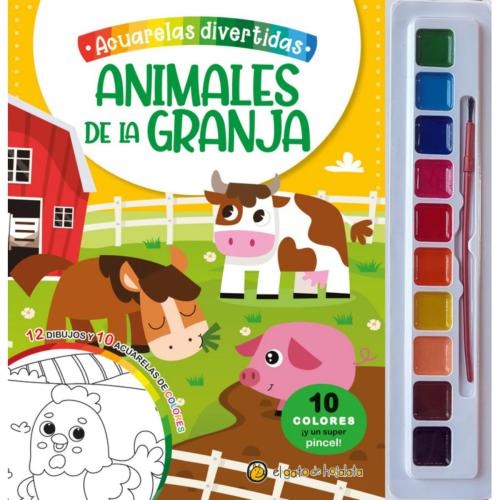 Acuarelas Divertidas - Animales De La Granja