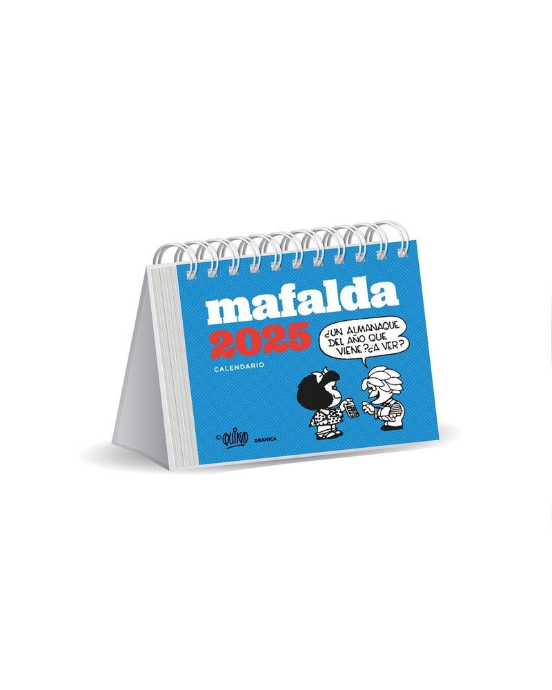 Mafalda 2025 calendario escritorio - turquesa