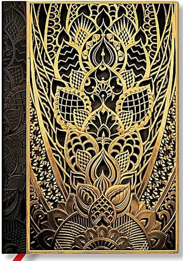 Chanin hojas - art deco midi-liso