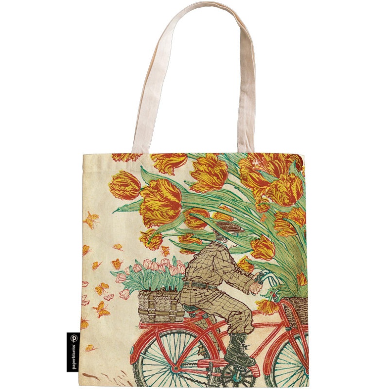 Primavera holanda - bolsa de tela de algodon