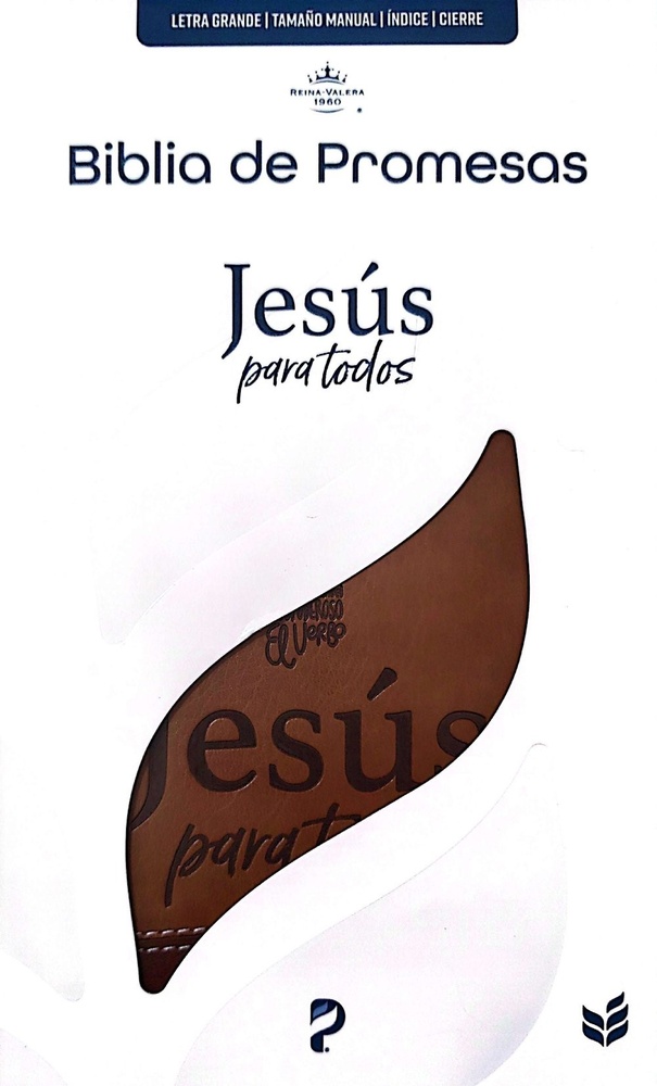 Jesus para todos biblia de promesas / Manual / PU / Café con cierre + índice