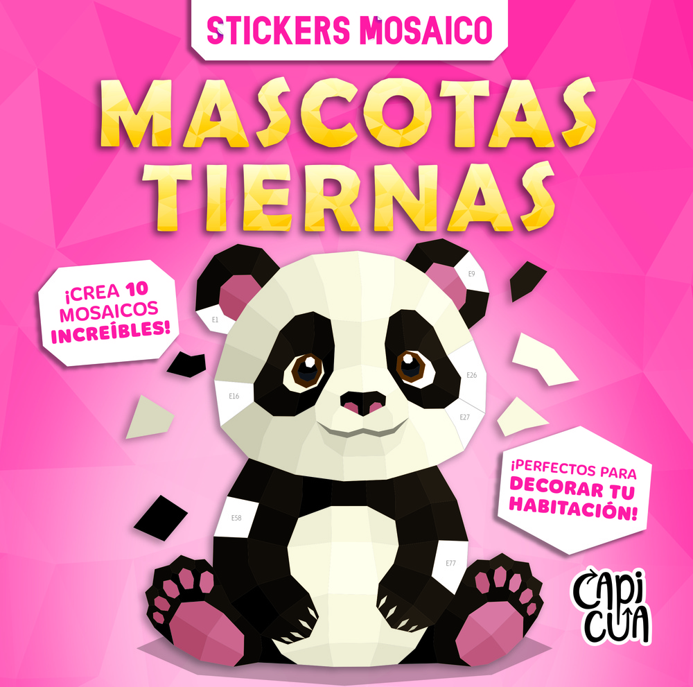 Stickers mosaico: mascotas tiernas