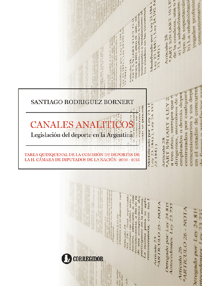 Canales analiticos. Legislacion del deporte en la argentina