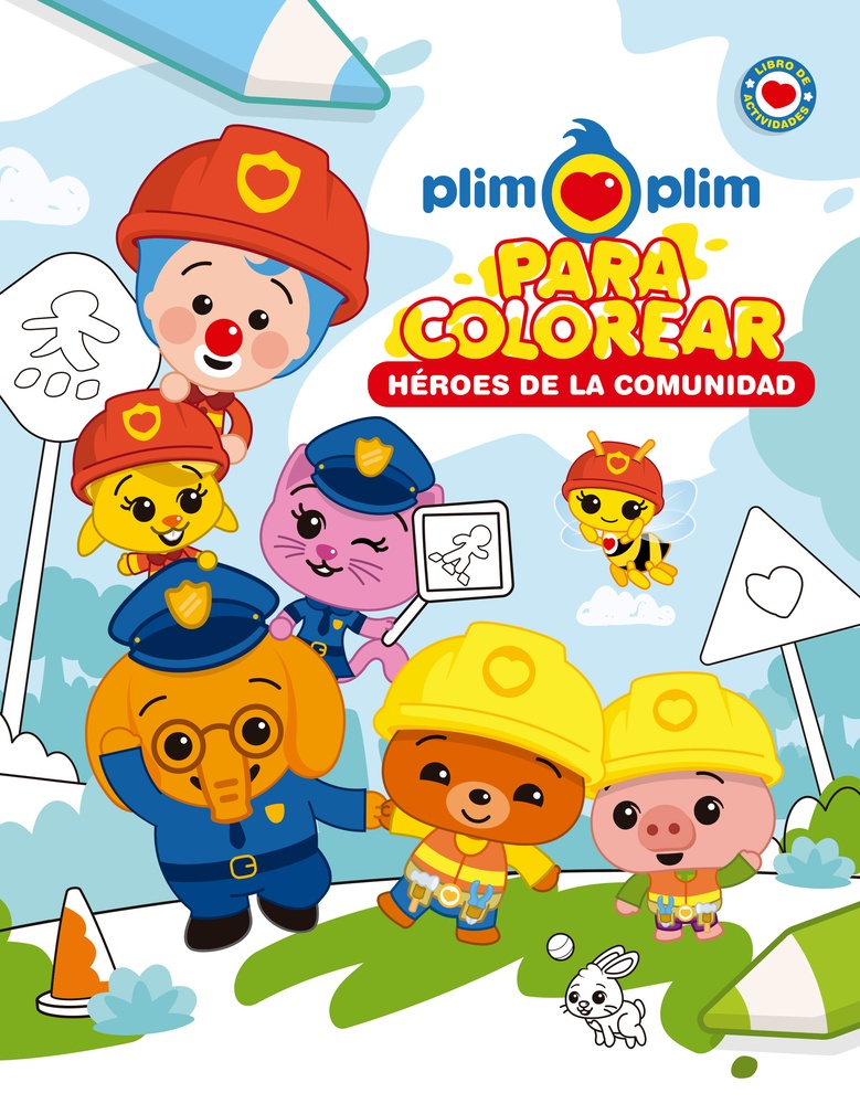 Plim Plim para colorear: Héroes de la com