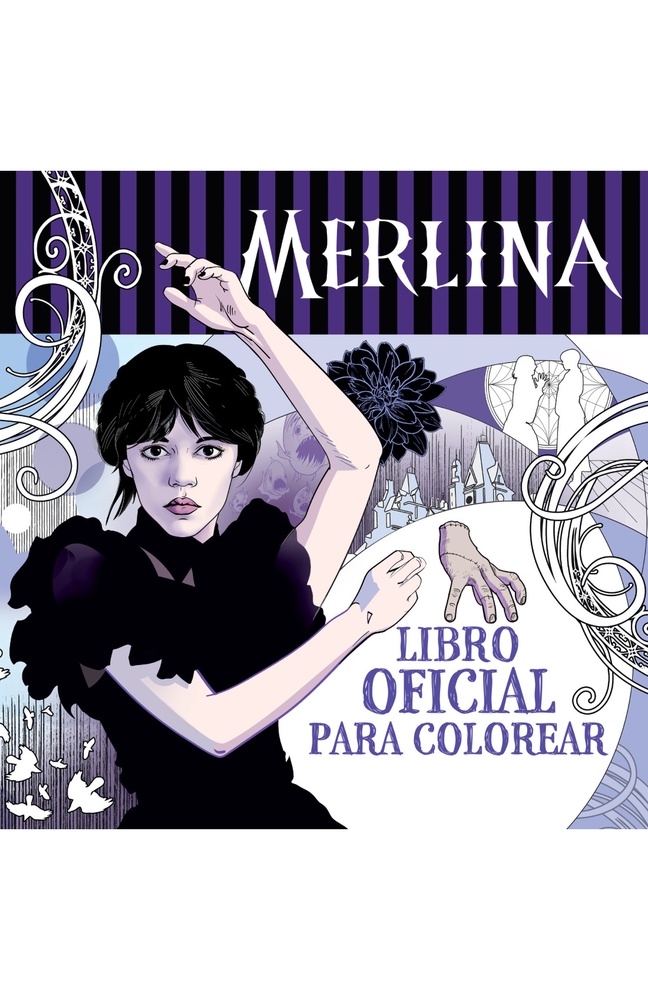 Merlina Libro oficial para colorear
