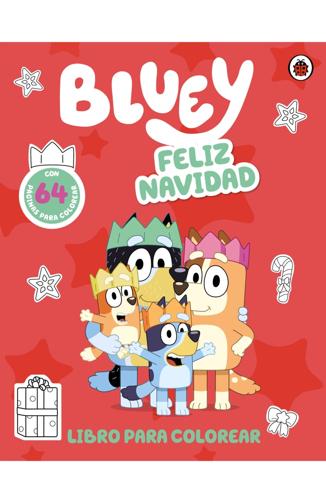 Bluey. Feliz navidad para colorear