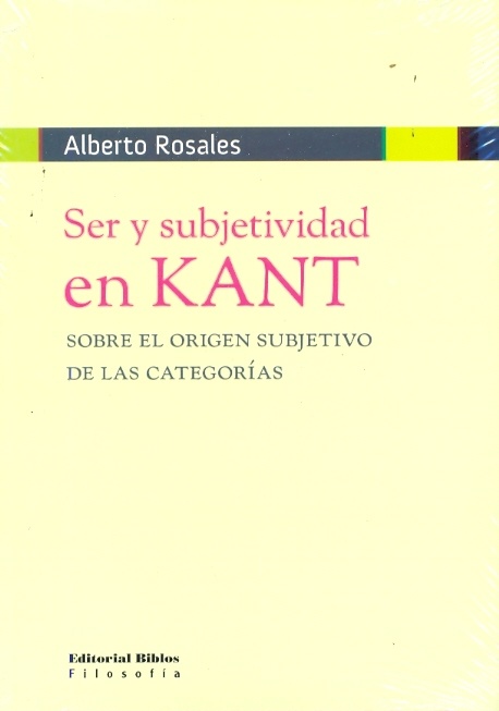 Ser y subjetividad en Kant