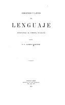 Origenes y leyes del lenguaje