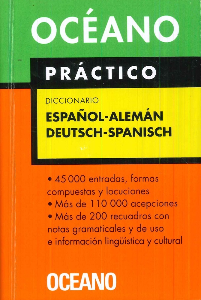 Diccionario Español - Aleman, Deutsch - Spanisch. Oceano practico