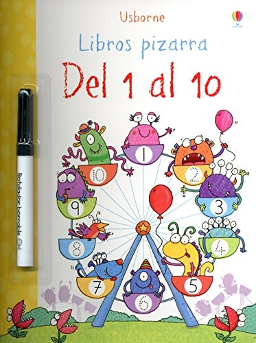 Del 1 al 10. Libros pizarra con marcador