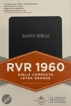 Biblia compacta letra grande, negra RVR 1960