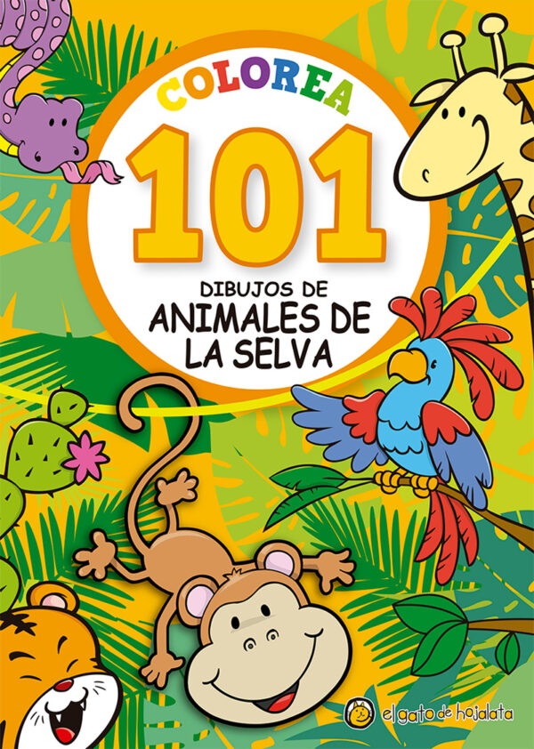 Colorea 101 Dibujos De Animales De La Selva